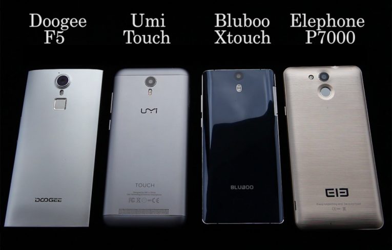 Bluboo Xtouch vs Elephone P7000 vs UMI Touch vs Doogee F5