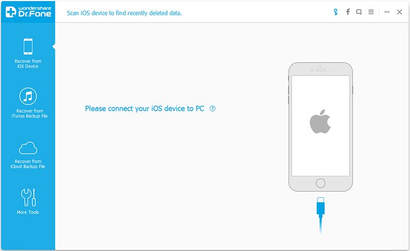 Wondershare Dr.fone Full Suite for iOS Connect