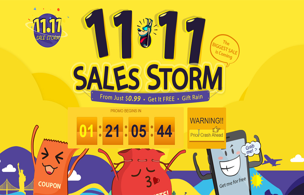 The 11.11 Sales Storm is About to Start on Gearbest