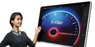 Airtel V-fiber highspeed broadband service