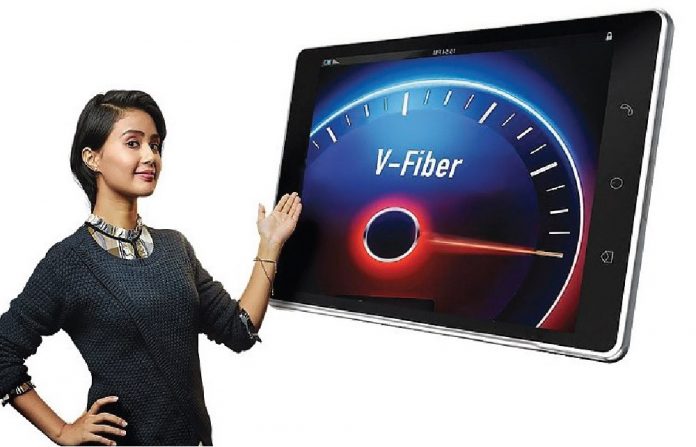 Airtel V-fiber highspeed broadband service